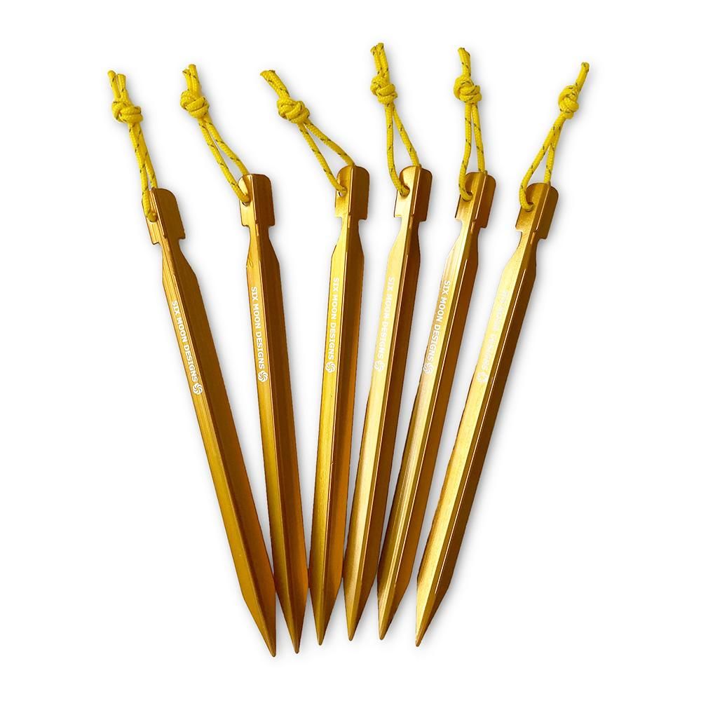 SIX MOON DESIGNS 6 Piece Stake Set 6 Pegs in 1 Set