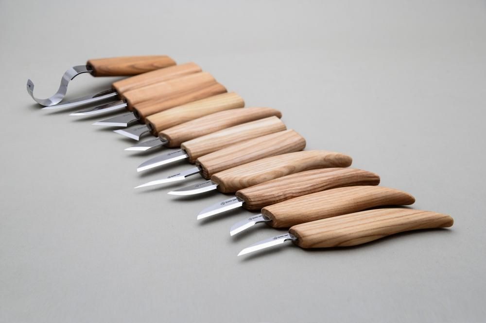 ビーバークラフト ウッドカービングセット ナイフ12本 キャンバスロールツールセット Beaver Craft Wood Carving Set of  12 Knives in Tool Roll accessories