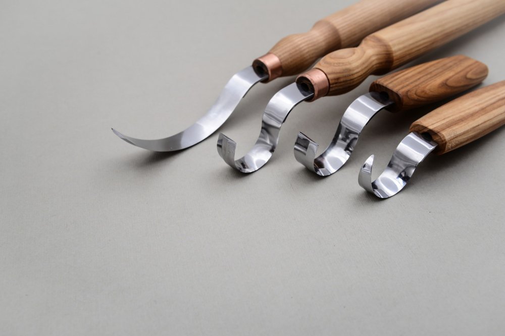 ビーバークラフト 4本 フックナイフセット Beaver Craft Hook Knives Set of 4 Tools