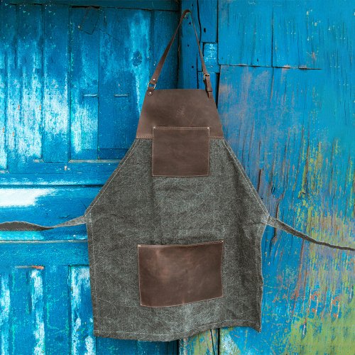 ӡСե ֥饦󥭥Х 쥶ۥåȥդ ץ ܳ Beaver Craft Brown canvas with Leather Whittling Apron
