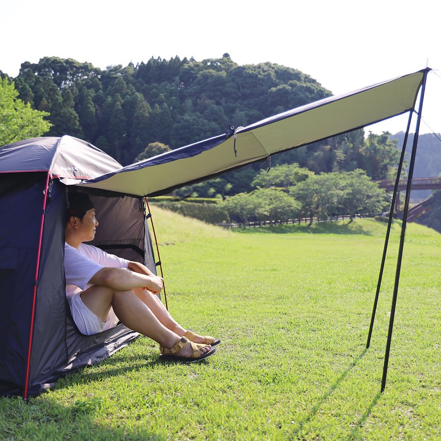 KZM ニューブラックコットテント テント 1人用 ソロテント 小型テント