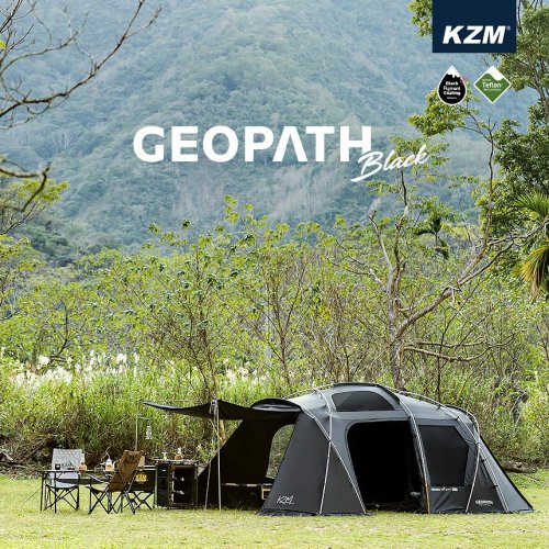 予約4月入荷予定 KZM ジオパス テント ブラック 遮光コーティング 4〜5人用 ドームテント フルクローズ タープ カズミ アウトドア KZM OUTDOOR GEOPATH

