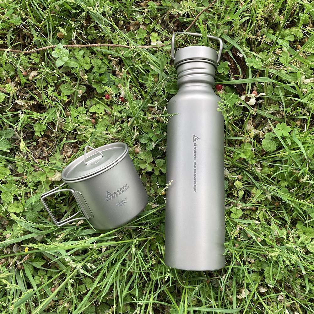 COYOTE CAMP GEAR TITANIUM BOTTLE CUP SET コヨーテキャンプギア