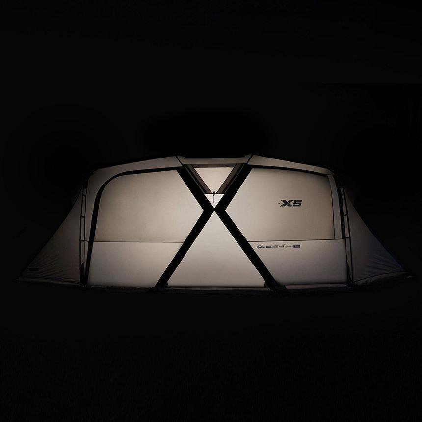KZM NEW X5 テント 4〜5人用 大型テント ファミリーテント リビングシェルテント カズミ アウトドア KZM OUTDOOR NEW X5
