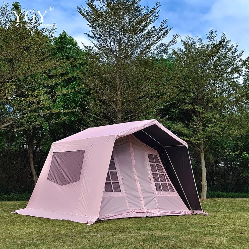 YGY ハットテント 4-6人用 ロッジ型テント | 屋外キャンプに最適 