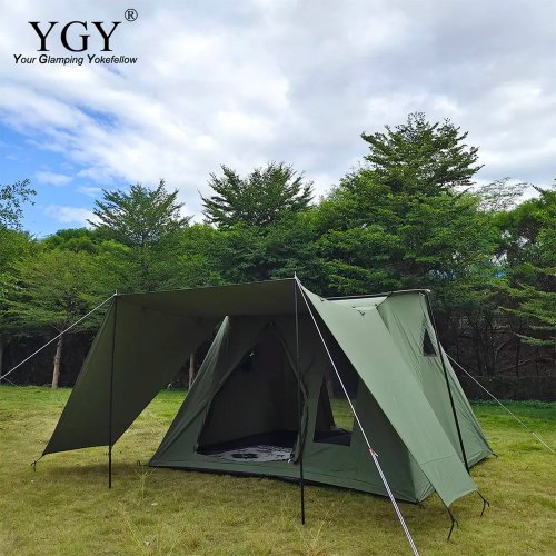 YGY キャビンテント TCテント グランピングテント 大型テント 5人以上 家型テント
