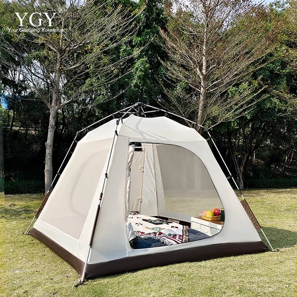 YGY ダブルウォール ポップアップテント 3-4人用 キャンプテント
