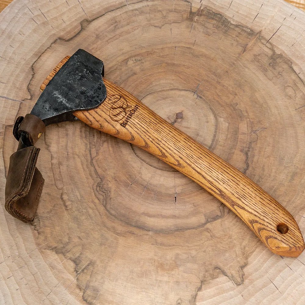 ビーバークラフト コンパクト 木製手斧 彫刻斧 木彫りアゼ レザー
