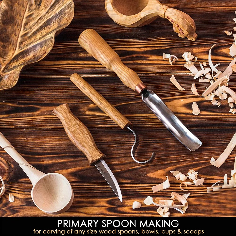 ビーバークラフト ガウジ付きスプーンカービングセット Beaver Craft S14 Spoon Carving Set with Gouge