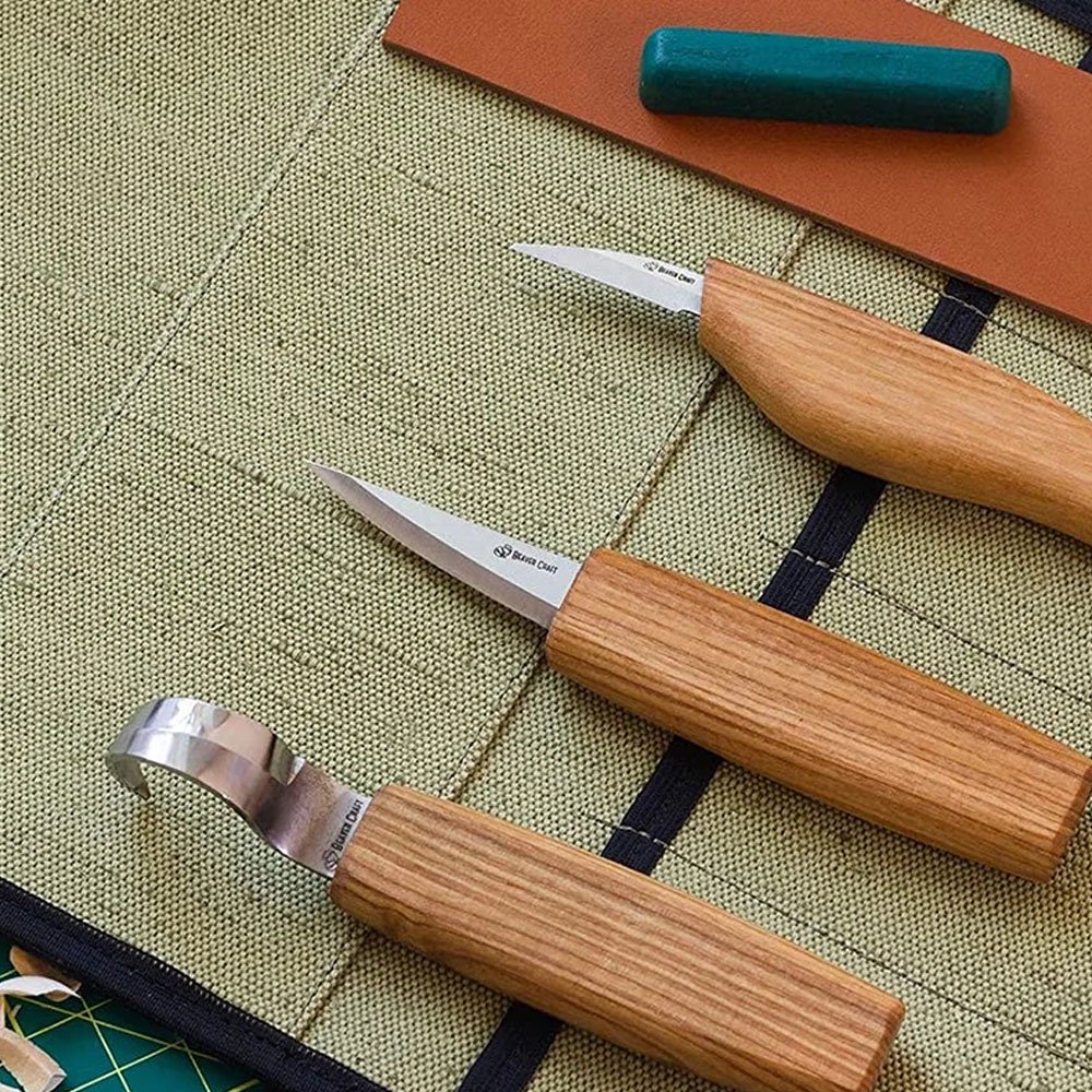 ビーバークラフト 拡張スプーンとホイットルナイフセット Beaver Craft S17 Upgraded Spoon Carving Set
