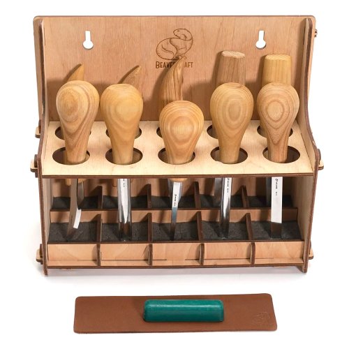 ビーバークラフト 木彫りナイフ10本セット Beaver Craft S52 Wood Carving Set + accessories

