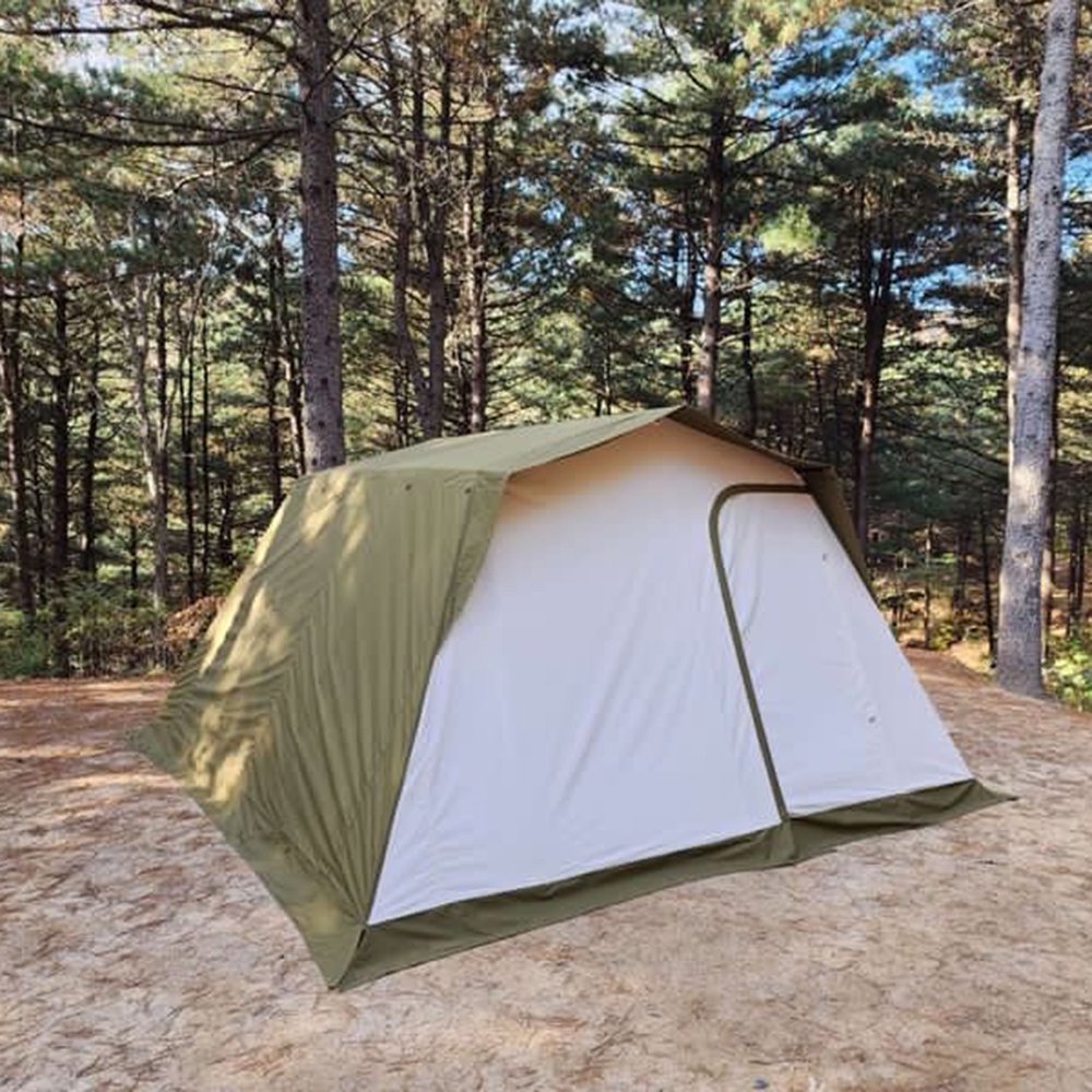 プレイドゥ ロッジ型テント 5-6人用 TCテント ビンテージテント 家型テント 大型テント ファミリーテント PlayDo Family Camping Tent
