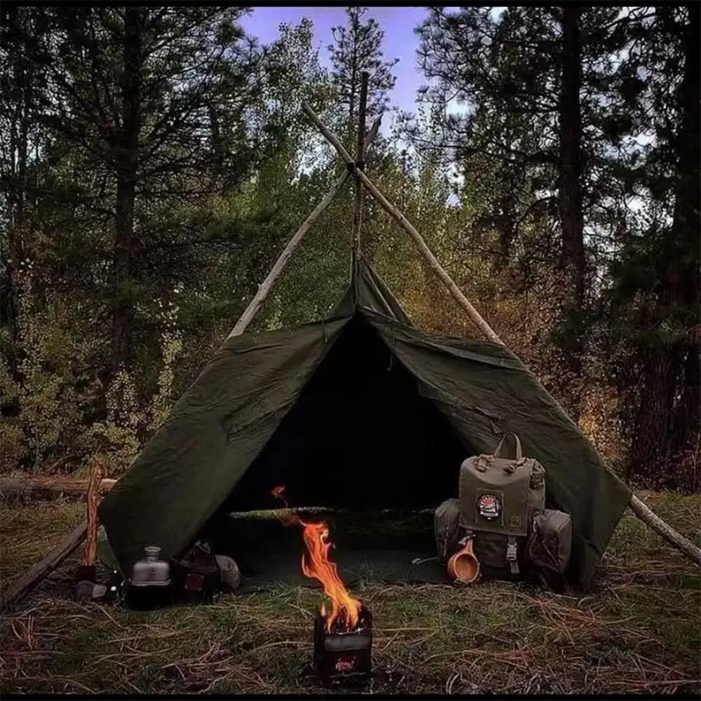 bushcraft spain ポーランド軍 テント拡張幕 ハトメ一箇所破損