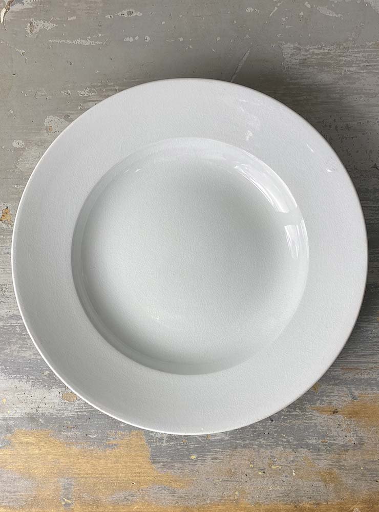 SARREGUEMINES スーププレート 白深皿 1 - フランティーク
