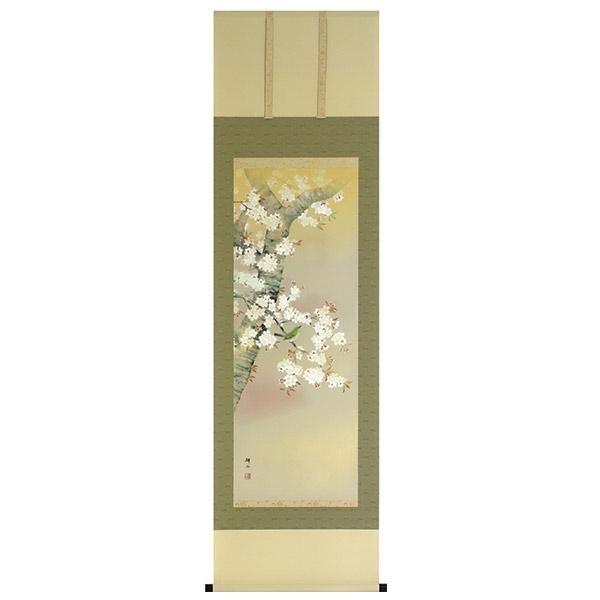 ★忍★掛軸 桜に小禽 画：太田研二 三宝堂オンラインショップ