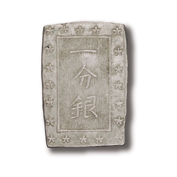 分銀4枚：貨幣単位4,000文 江戸銀貨一分銀一両分(4枚) - 三宝堂