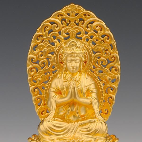 光則作 純金制守護本尊像 勢至菩薩(せいしぼさつ) 仏像- 三宝 光則作 純金制守護本尊像 勢至菩薩(せいしぼさつ) 仏像- 三宝
