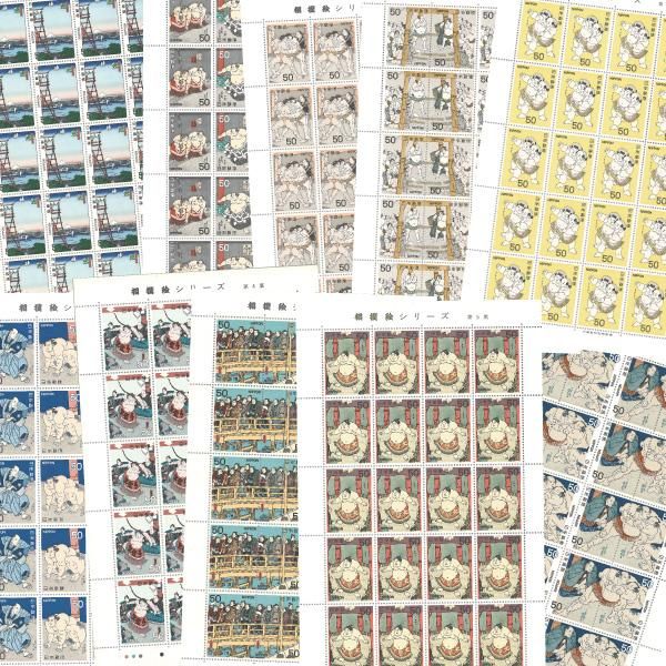 浮世絵切手「相撲絵シリーズ」10シート - 三宝堂オンラインショップ