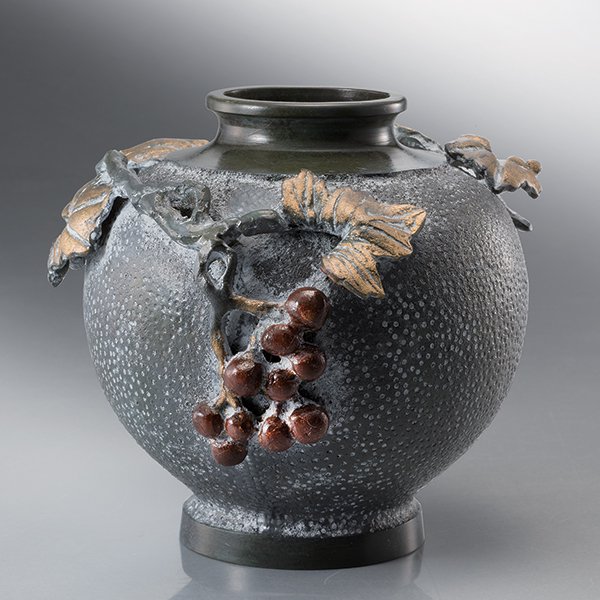 銅製花瓶 ぶどう - 三宝堂オンラインショップ