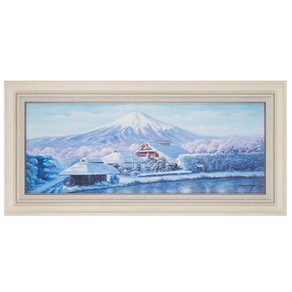 ☆絵画☆文雄銘 日本画6号 忍野富士☆J119 - 通販 - gofukuyasan.com