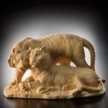 面金洗朱花台 壱組 】 明治～昭和初期 稲葉家収蔵品 N0705A 全日本