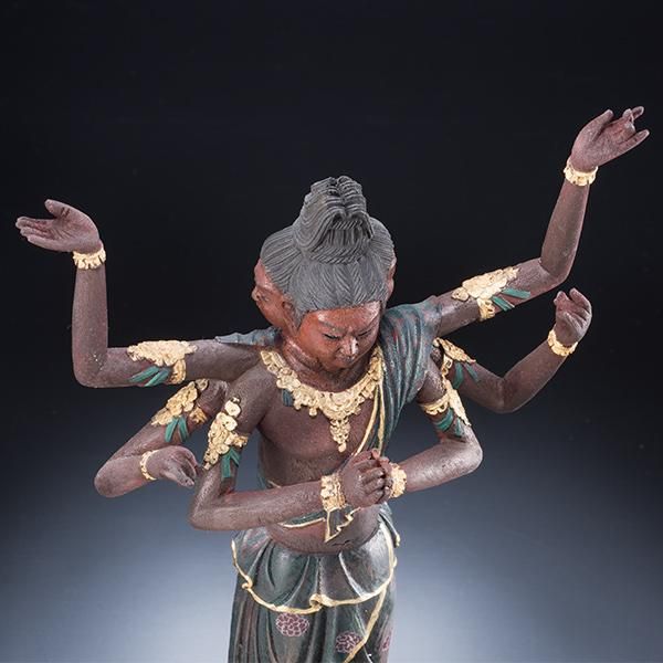 楠彫り 阿修羅像 孫顕秋 作 ー 三宝堂オンラインショップ