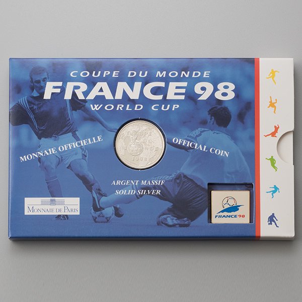 1998年フランスワールドカップ記念銀貨 限定20点　ー 三宝堂オンラインショップ