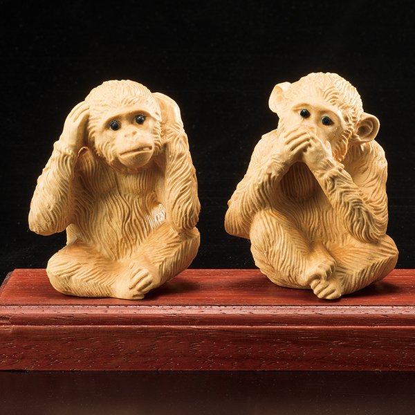 稀少木彫り「三猿」 ー 三宝堂オンラインショップ