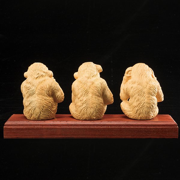 稀少木彫り「三猿」 ー 三宝堂オンラインショップ
