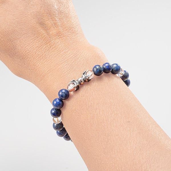 五黄土星ブレスレット（原宿当たる占い師５選順震監修） 青金石「五鈷杵腕珠」 ー 三宝堂オンラインショップ