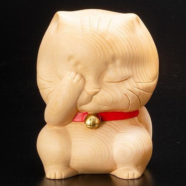 檜彫り 三猫 ー 三宝堂オンラインショップ