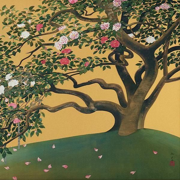 天才画家　速水御舟　作品集大作編　便利堂監修　NO 31 【名樹散椿】画集 天才画家 速水御舟 作品集大作編 便利堂監修 NO 【50 牡丹双華