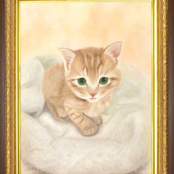 絵画　仔猫 絵画　仔猫