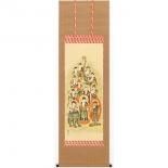 複製/村上華岳/楊柳観音図/工芸/桐共太巻箱付/布袋屋掛軸HI-702 複製/村上華岳/楊柳観音図/工芸/桐共太巻箱付/布袋屋掛軸HI-702