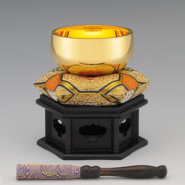 三枝堂】 新品 真鍮製 鈴 4.0寸（直径12cm） ☆送料は当社負担☆
