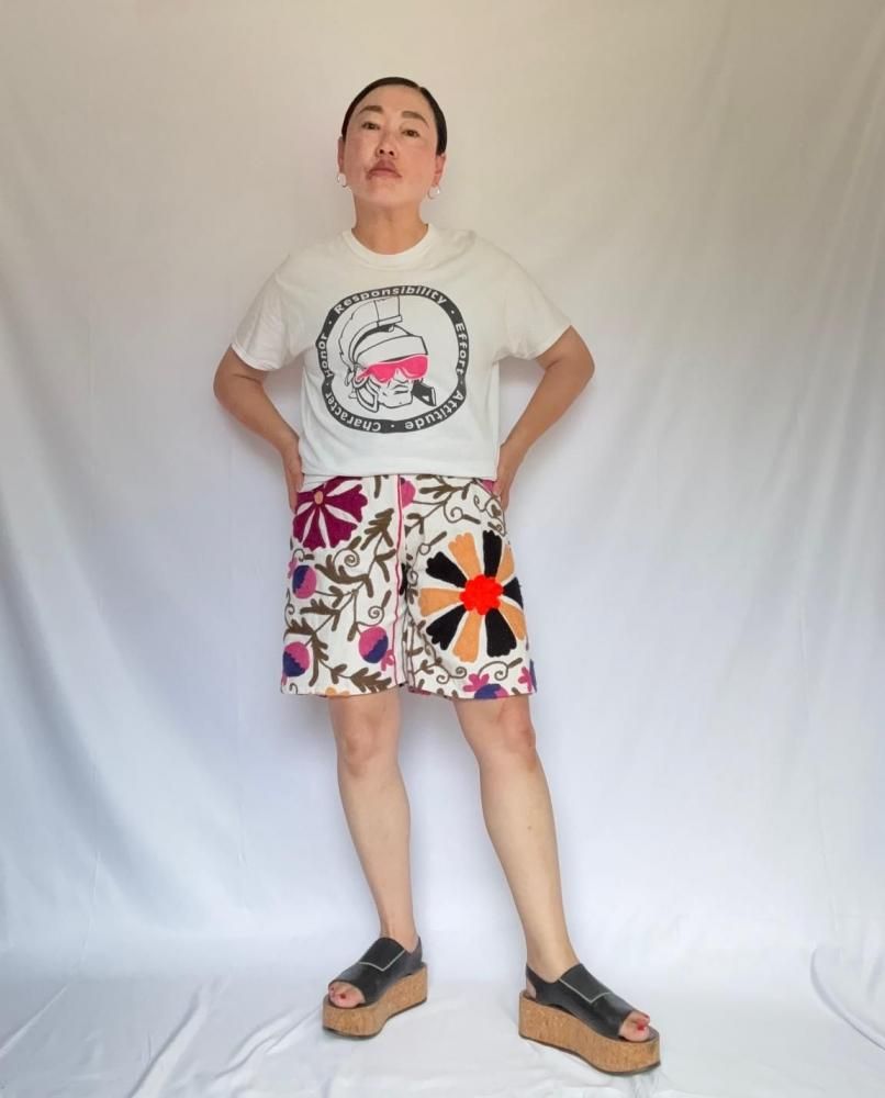 <img class='new_mark_img1' src='https://img.shop-pro.jp/img/new/icons61.gif' style='border:none;display:inline;margin:0px;padding:0px;width:auto;' />moderate original embroidered shorts NO2