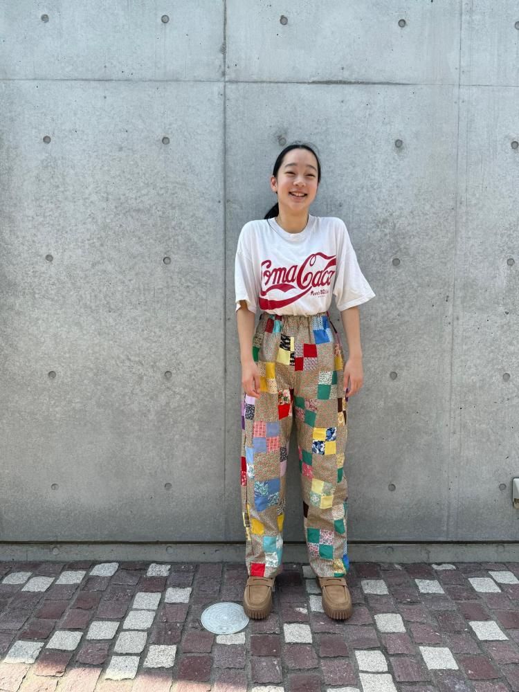 <img class='new_mark_img1' src='https://img.shop-pro.jp/img/new/icons61.gif' style='border:none;display:inline;margin:0px;padding:0px;width:auto;' />moderate original antique quilt top pants beige