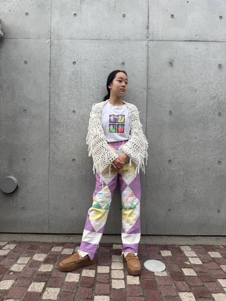 <img class='new_mark_img1' src='https://img.shop-pro.jp/img/new/icons61.gif' style='border:none;display:inline;margin:0px;padding:0px;width:auto;' />vintage patchwork quilt pants
