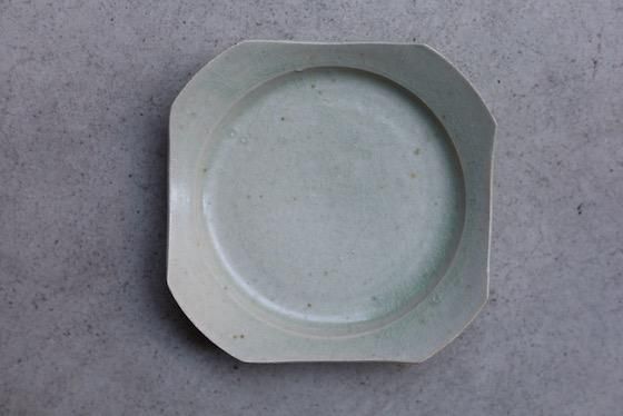 逸品19世紀中　GIEN窯　艶のあるオクトゴナル隅切り皿　美品 逸品19世紀中 GIEN窯 艶のあるオクトゴナル隅切り皿 美品