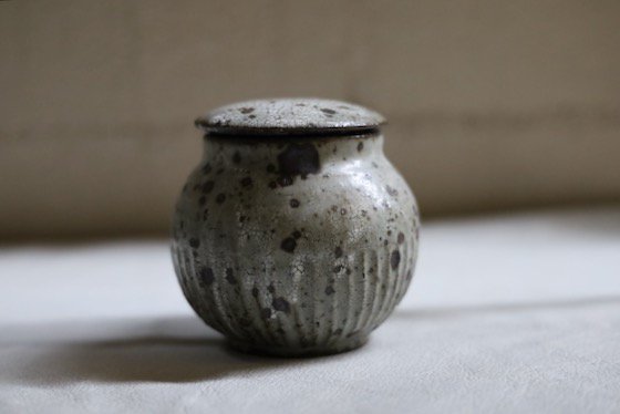 加藤祥孝 塩壺 作家もの 蓋もの 未使用 - 花瓶