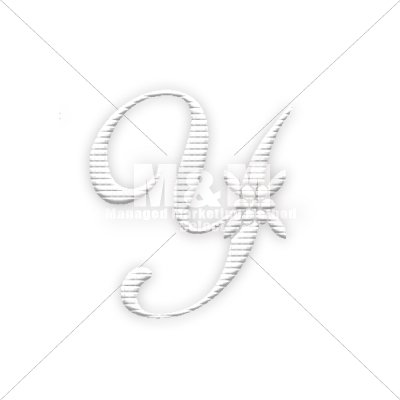 パターン素材】クロスステッチ関連素材b183 アルファベット刺しゅう文字 ホワイト Y - Mu0026M Collection
