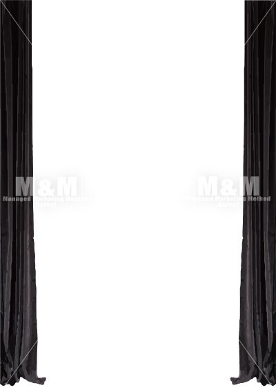 イラスト素材 インテリア背景 エレガントなロングカーテン ブラック 左右セット M M Collection