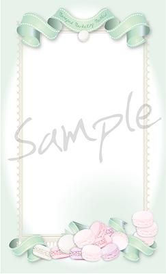 マカロン スイート オーバル 名刺 テンプレート グリーン タテ型 M M Collection マカロン スイート オーバル 名刺 テンプレート グリーン タテ型 M M Collection