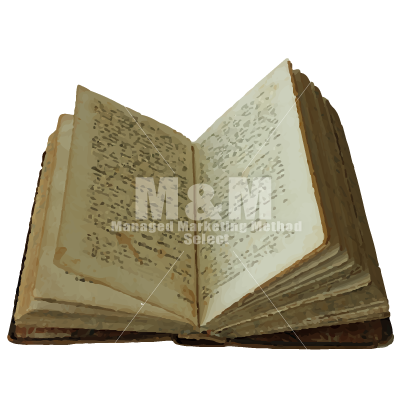 アンティーク洋書見開きページ【イラスト素材 】小物 books - M&M