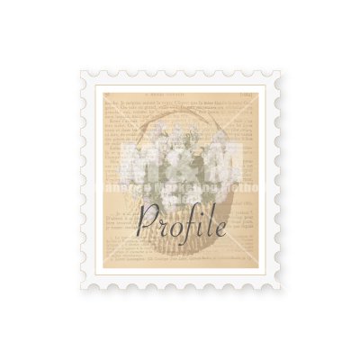 バナー素材 切手 バナー 02 Profile プロフィール M M Collection