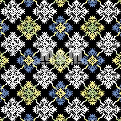パターン素材 ダマスクf 019 ブラック フェアリースカイ フェアリーゴールド M M Collection パターン素材 ダマスクf 019 ブラック フェアリースカイ フェアリーゴールド M M Collection
