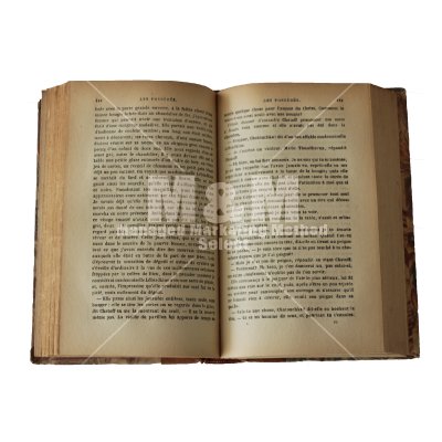 切り抜き素材 洋書 アンティークな外国の本 見開き M M Collection M Mコレクション 写真とデザインの資材部屋