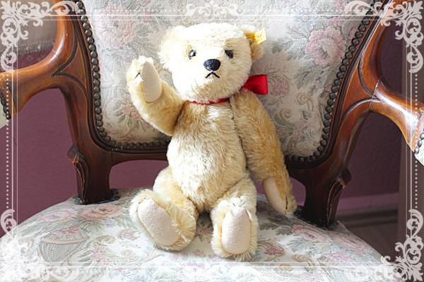 ドイツ製1988～1990年製造 Steiff Blond Teddy Bear 1909