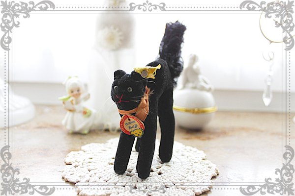 シュタイフ steiff black cat 黒猫 ハロウィン 限定 - ぬいぐるみ