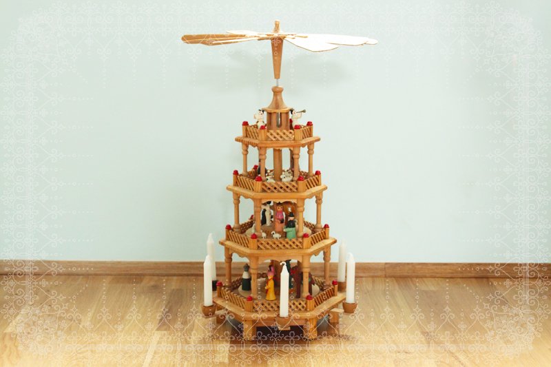 ドイツ製 ザイフェン クリスマスピラミッド キャンドル - おもちゃ